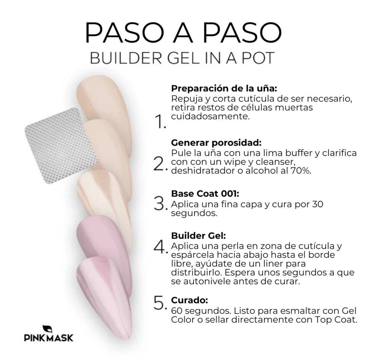 Builder Clear in Pot Pink Mask