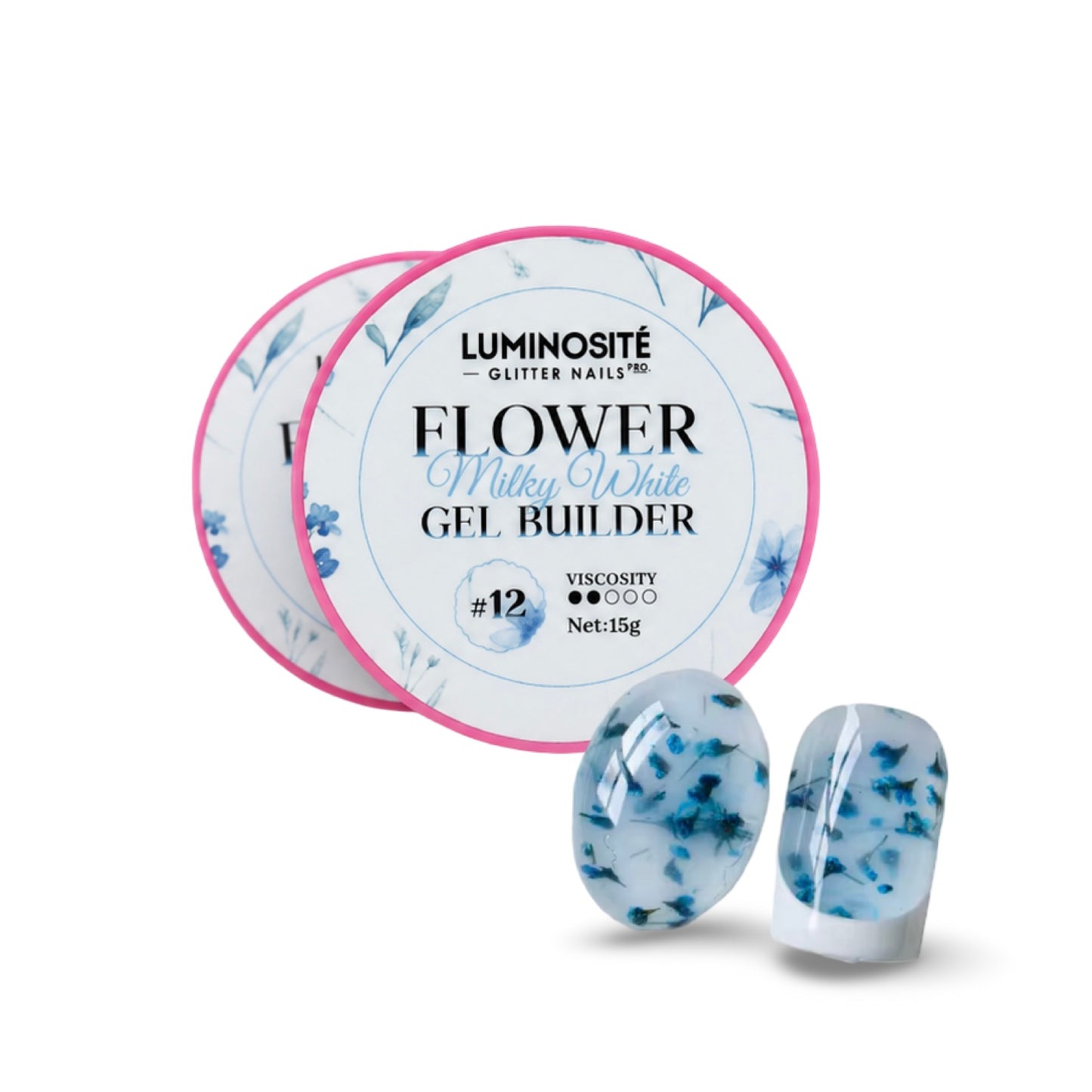 Builder Flower Milky Blue 12