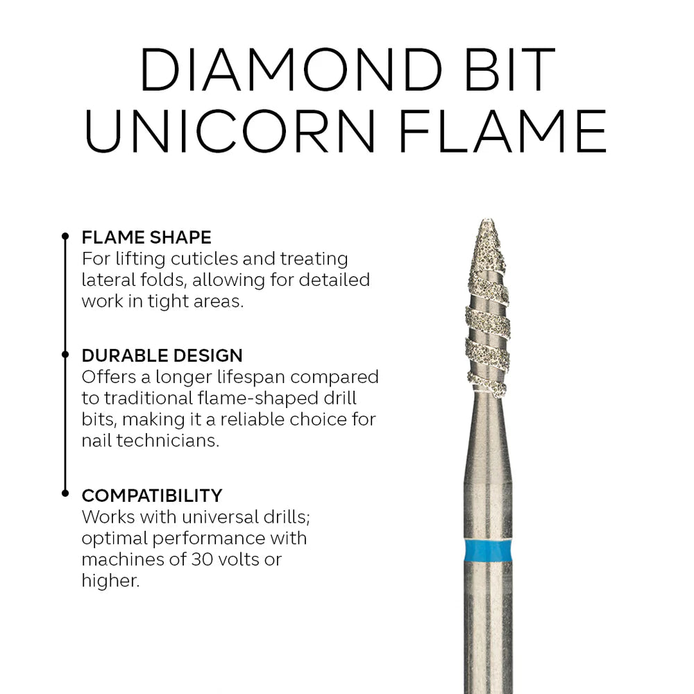 DIAMOND BIT UNICORN FLAME