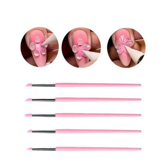 Pincel Silicona 5 pc